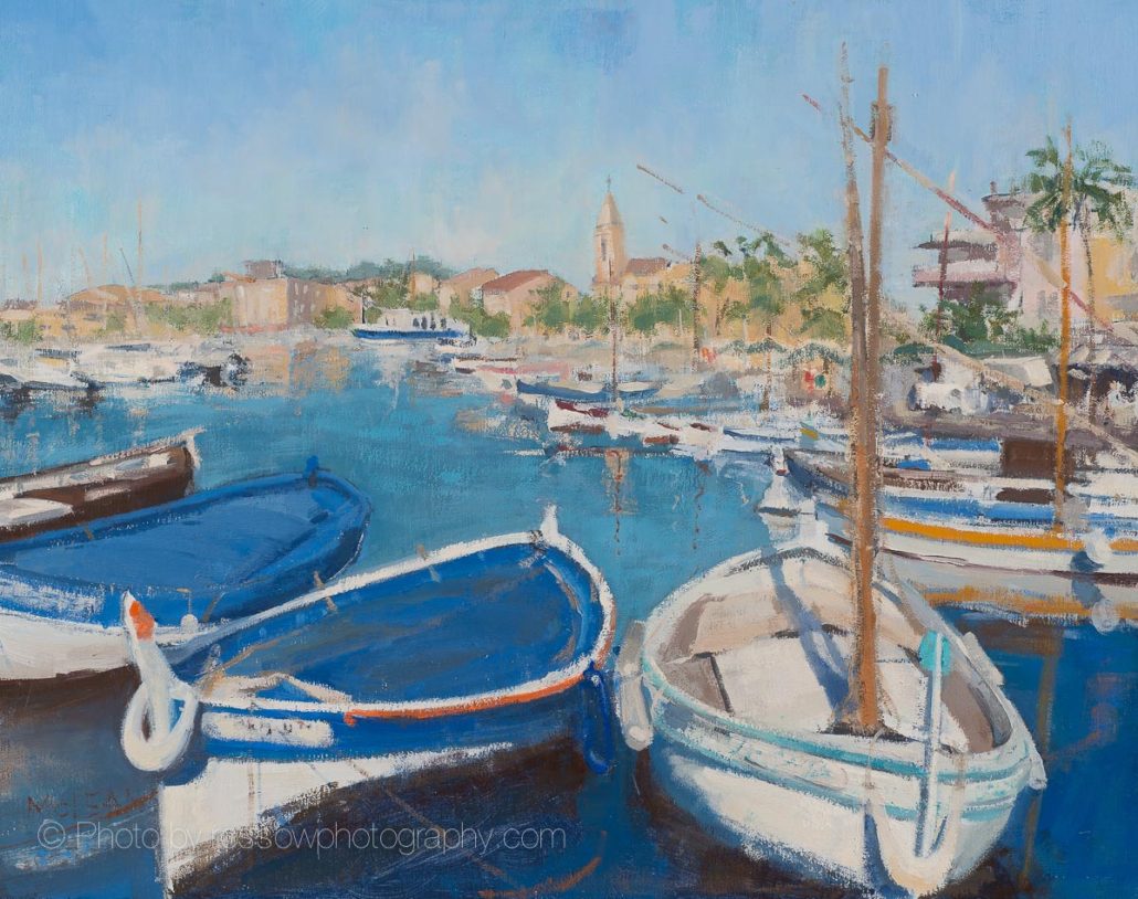 Artwork Photography of Moored Boats