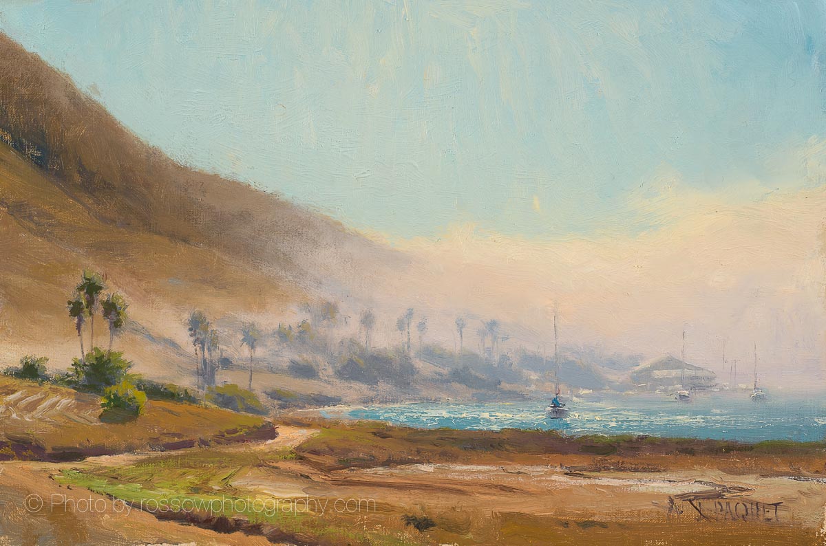 Noonday Fog, Two Harbors 8x12