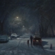 Recent Snow, Quiet Street 12x16 - Carl Bretzke