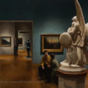 In the Museum Painting by Steve Levin