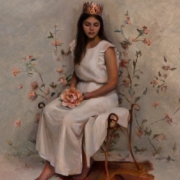 I Am The Daughter-painting by Kelly Schamberger