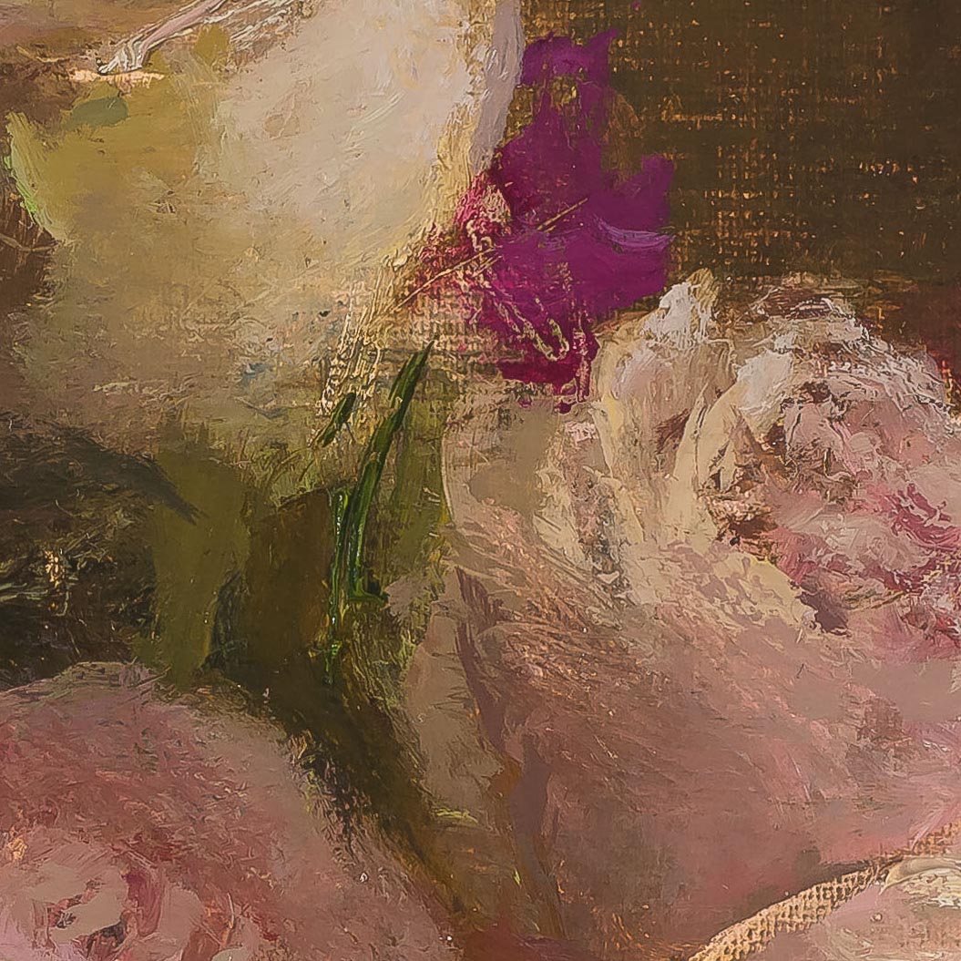 2021-05-11 Flower-painting by-Richard Kochenash-detail