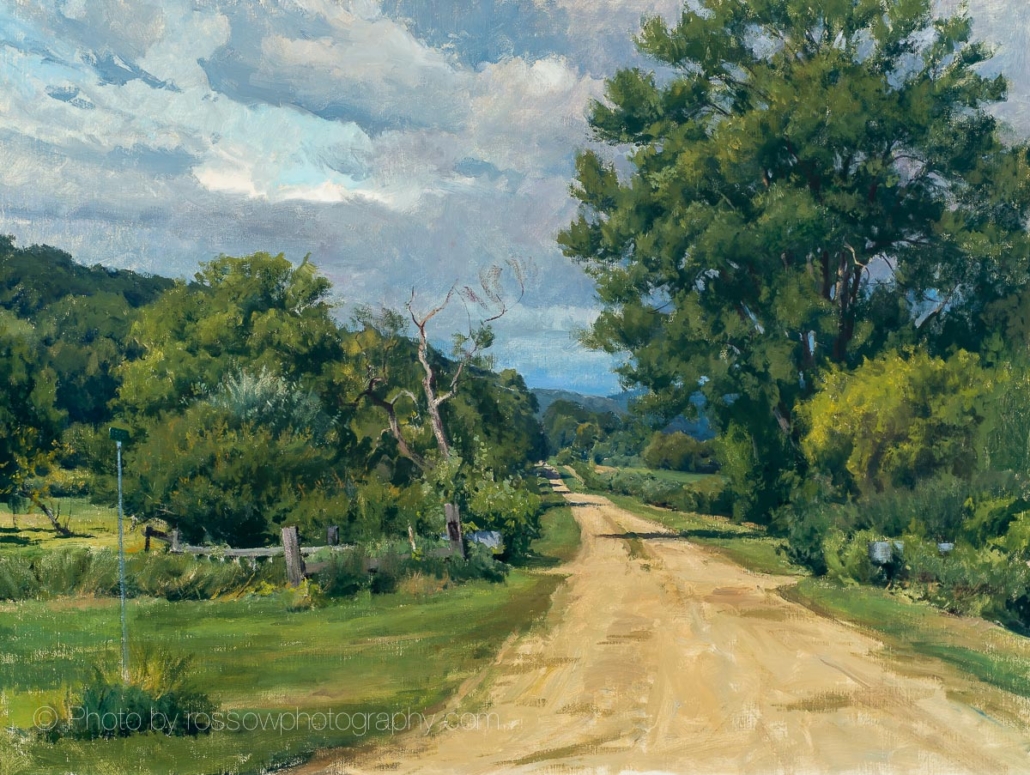 Late Summer, Bailey RD - painting by Joe Paquet photographed by Mitch Rossow
