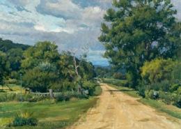 Late Summer, Bailey RD - painting by Joe Paquet photographed by Mitch Rossow