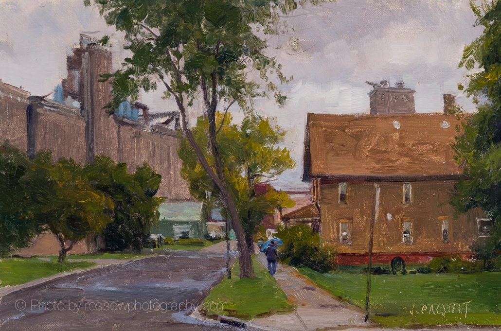 Old-Bordello-with-Elevator-8x12 - painting by Joe Paquet photographed by Mitch Rossow