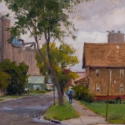 Old-Bordello-with-Elevator-8x12 - painting by Joe Paquet photographed by Mitch Rossow