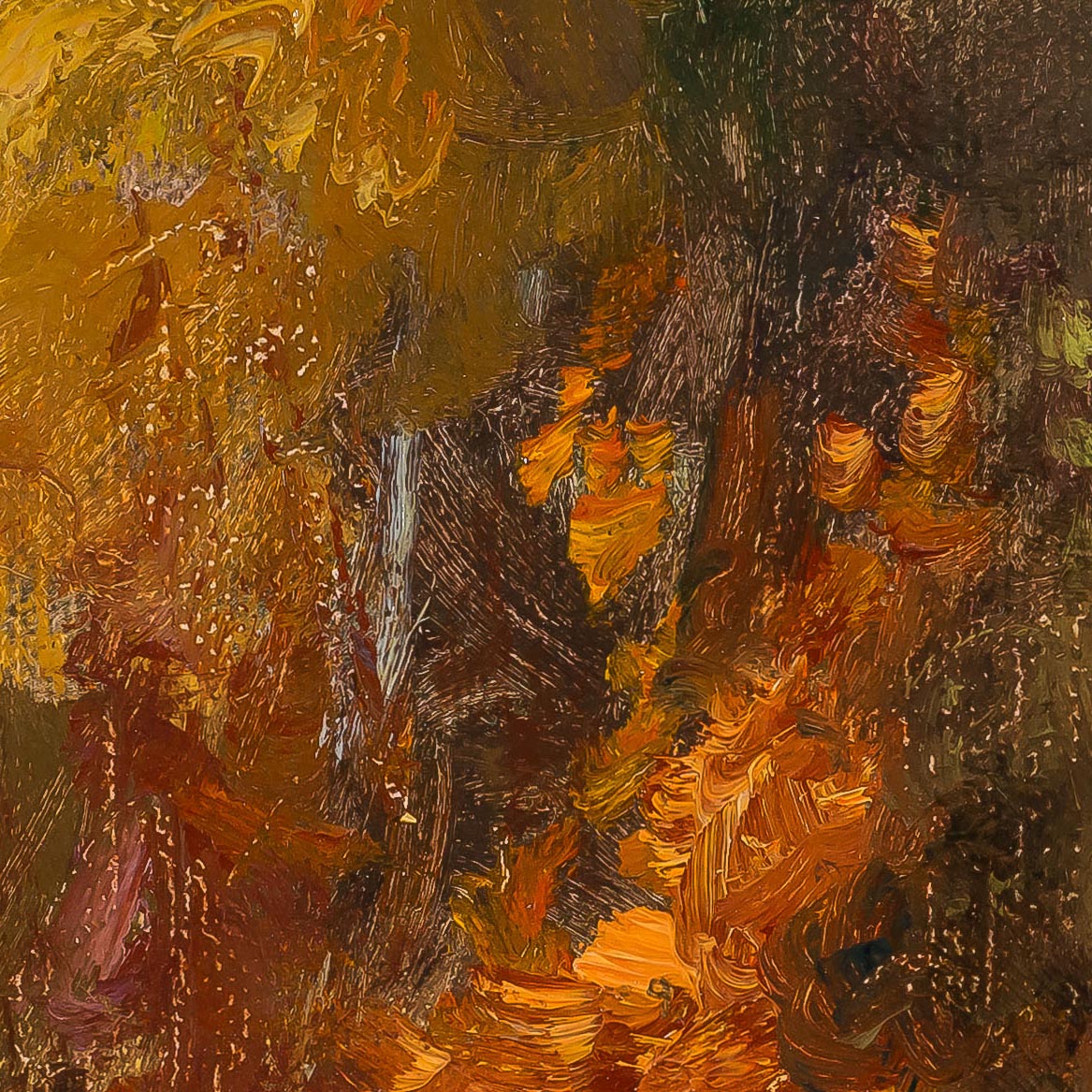 Autumn Whisper - painting by Mary Pettis photographed by Mitch Rossow -detail