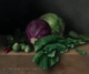 Cabbages and Chard - painting by Steve Levin photographed by Mitch Rossow