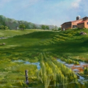 A Gentle Meander - painting by Sharon Stadther photographed by Mitch Rossow