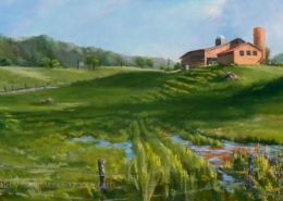 A Gentle Meander - painting by Sharon Stadther photographed by Mitch Rossow