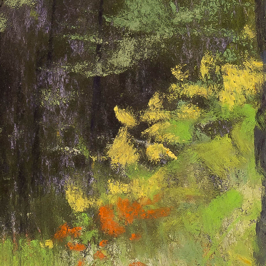 An Echo in the Woods - painting by Pat Duncan photographed by Mitch Rossow - detail