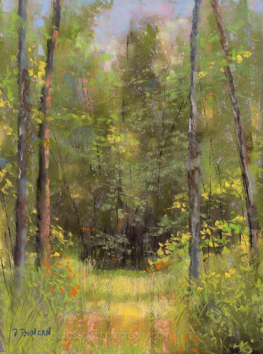 An Echo in the Woods - painting by Pat Duncan photographed by Mitch Rossow