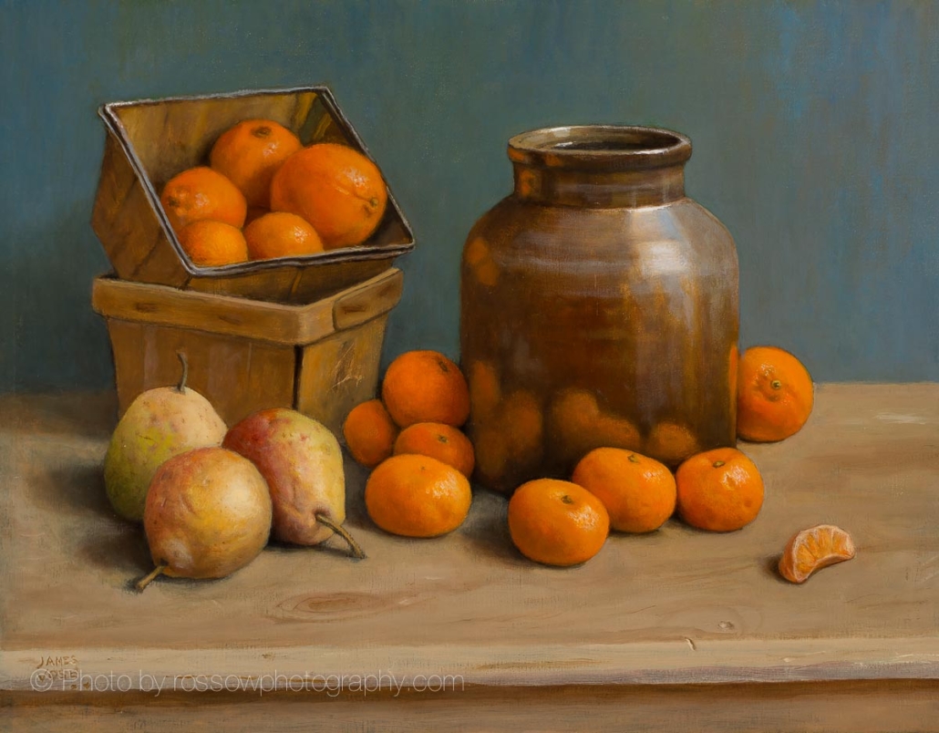 Fruits of Reflection - painting by James Vose photographed by Mitch Rossow