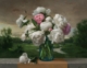White Peonies - painting by Steve Levin photographed by Mitch Rossow