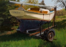 Winslow at Rest - painting by Jack Dant photographed by Mitch Rossow