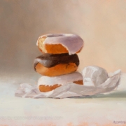 Donuts - painting by Allison Conyers photographed by Mitch Rossow