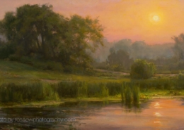 Etherial Morning 28x48 - painting by Mary Pettis photographed by Mitch Rossow