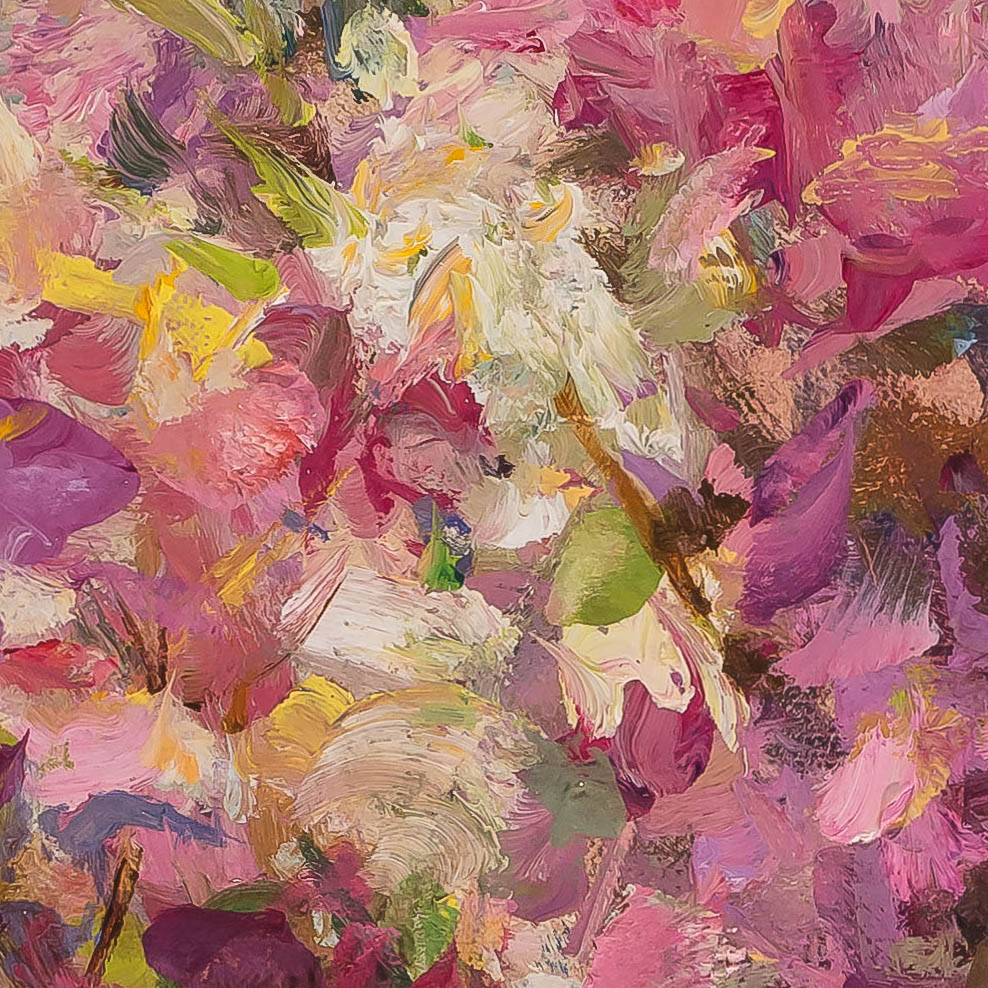 Joyful Blossoms-painting by-Mary Pettis-detail-210621