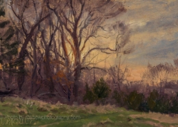 Sunrise at the Acreage 8x12 - painting by Joe Paquet photographed by Mitch Rossow