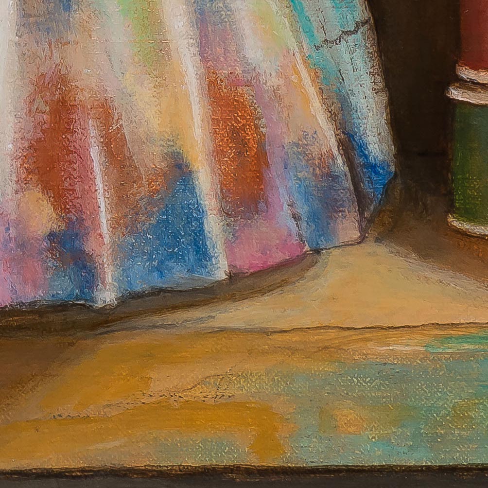 James Vose painting photographed by Mitch Rossow - The Dressmaker's Daughter - detail