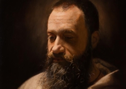 John Wegner painting photographed by Mitch Rossow - Contemplation of Heaven