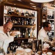 Paul Oxborough painting photographed by Mitch Rossow - Bar Hemingway 23 x 32