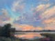 Sue Wipf painting photographed by Mitch Rossow - Sunset Glory