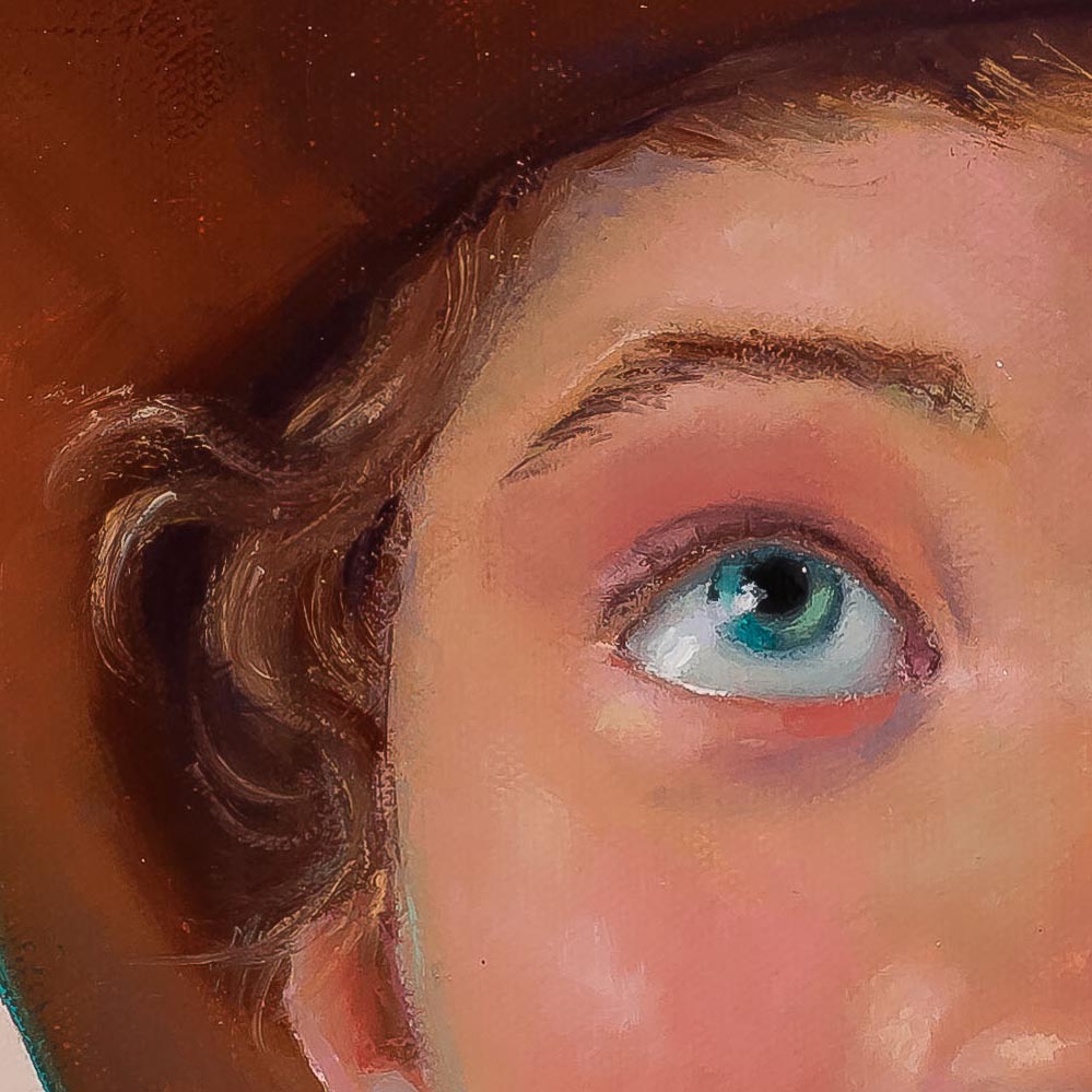 Jane Grant-Abban painting photographed by Mitch Rossow - One Day I'll Be A Cowgirl-detail