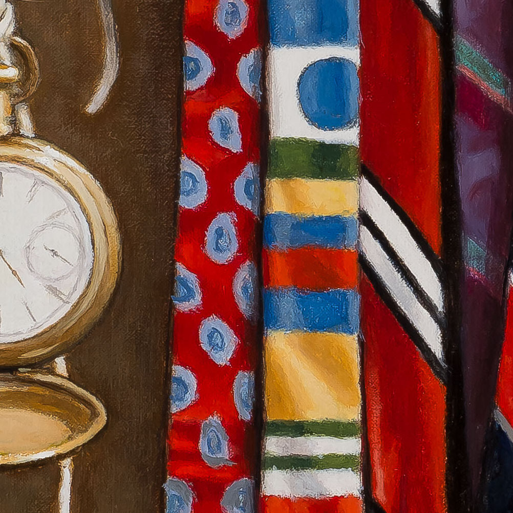James Vose painting photographed by Mitch Rossow - Wake Up! Get Dressed! Carpe Diem! - detail
