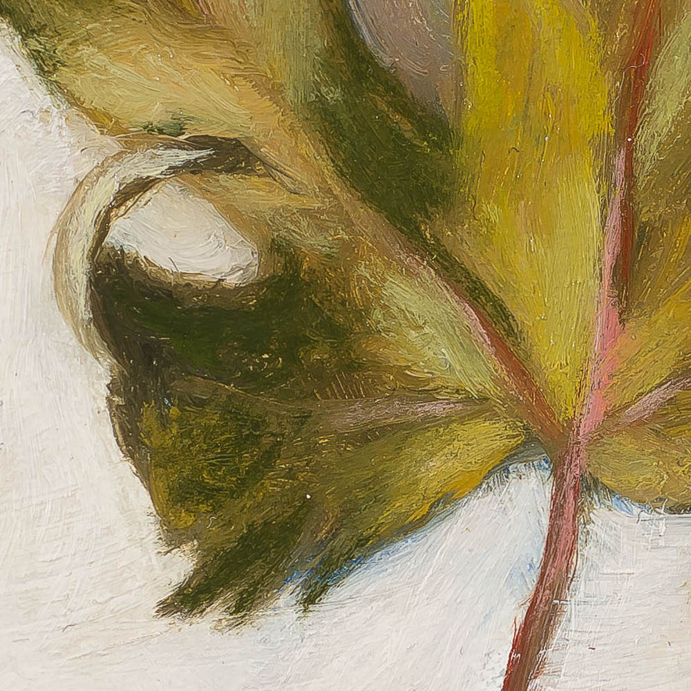Nanci Fulmek painting photographed by Mitch Rossow - Leaf - detail