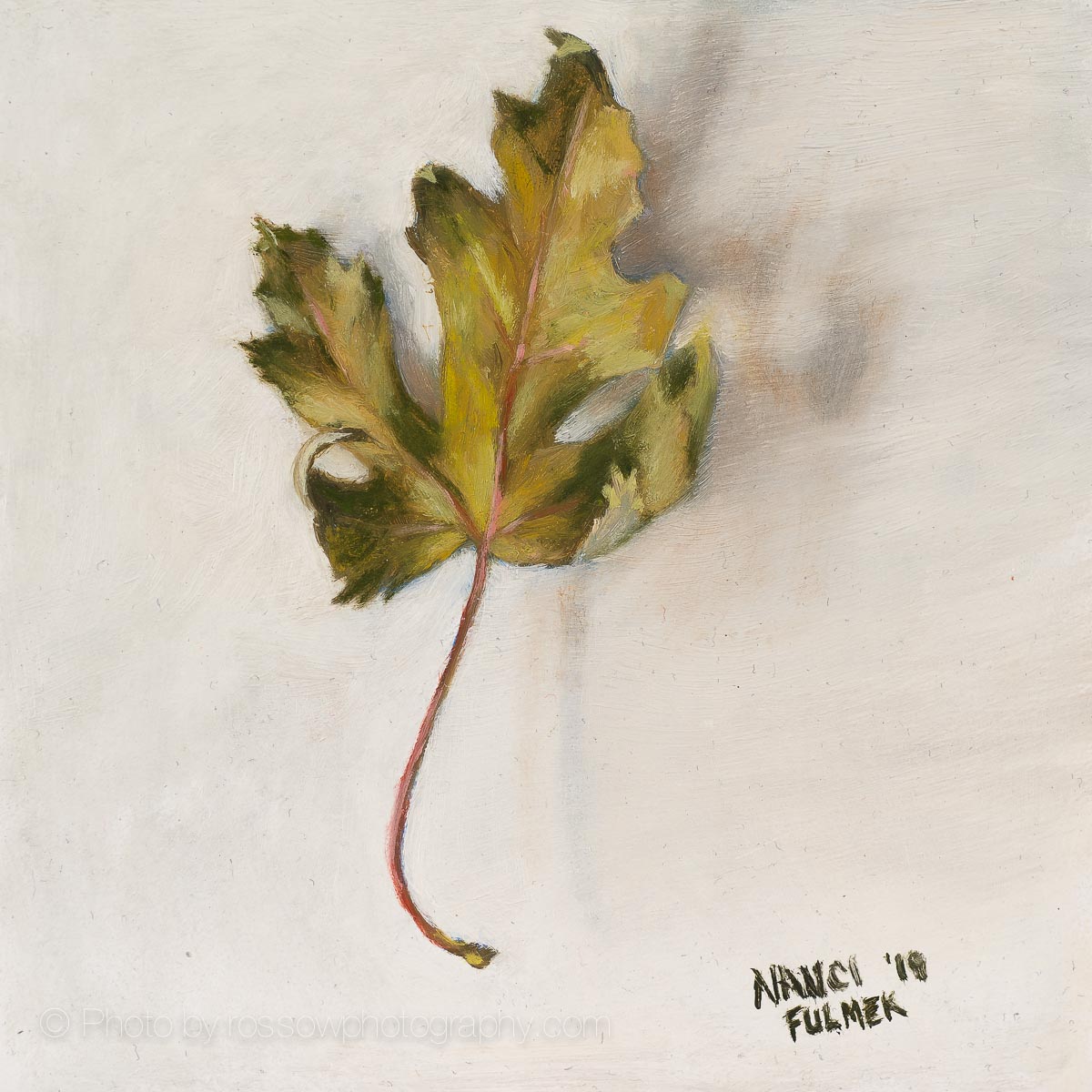 Nanci Fulmek painting photographed by Mitch Rossow - Leaf