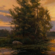 Mary Pettis painting photographed by Mitch Rossow - Promise of a New Dawn 24x32