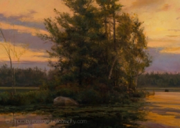 Mary Pettis painting photographed by Mitch Rossow - Promise of a New Dawn 24x32