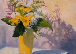 Mary McLean painting photographed by Mitch Rossow - Yellow Vase