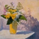 Mary McLean painting photographed by Mitch Rossow - Yellow Vase