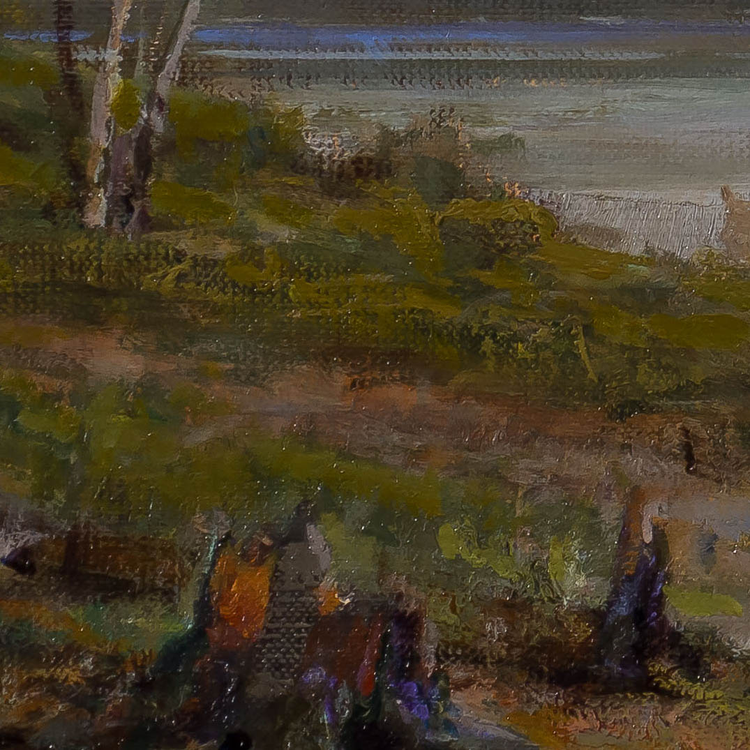 Mary Pettis painting photographed by Mitch Rossow - Scenic and Wild 20x30 -detail