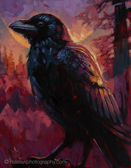 Adam Turner painting photographed by Mitch Rossow - Dusk Decisions