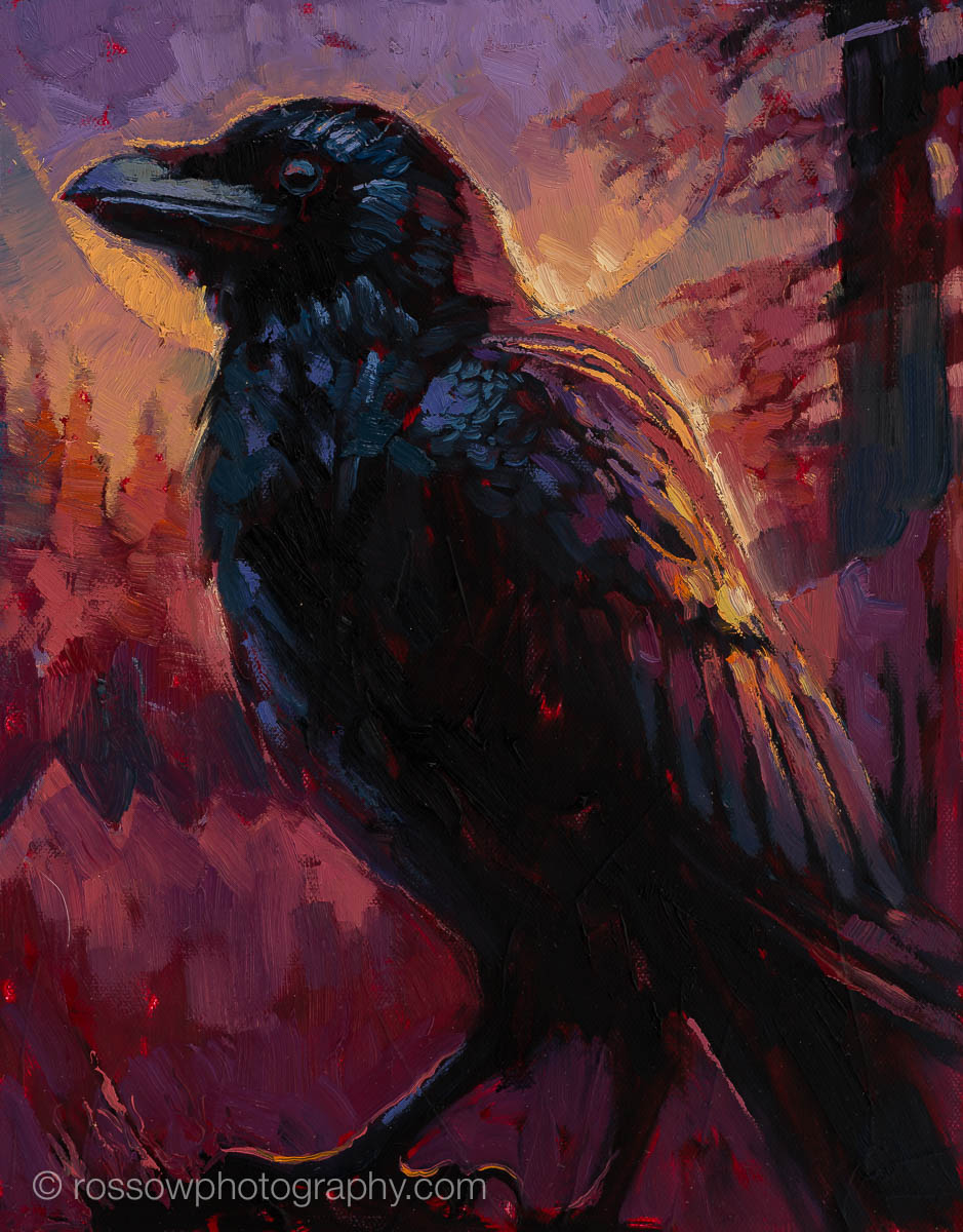 Adam Turner painting photographed by Mitch Rossow - Dusk Decisions