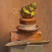 Susan Steging Cook painting photographed by Mitch Rossow - Plant 16x14