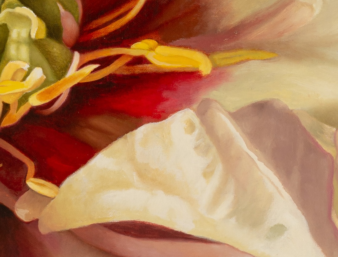 Dyan Padgett painting photographed by Mitch Rossow - La Belle du Jardin 24x30 - detail Dyan Padgett painting photographed by Mitch Rossow - La Belle du Jardin 24x30 - detail