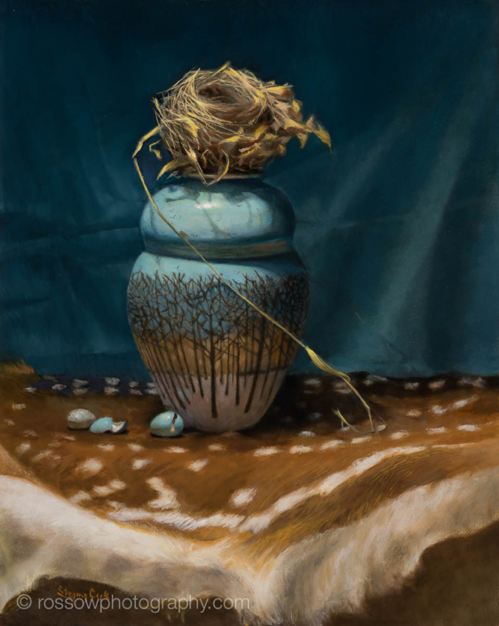 Susan Steging Cook painting photographed by Mitch Rossow - In Winter