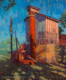Adam Turner painting photographed by Mitch Rossow - Morning Stirs in Frankford 20x24